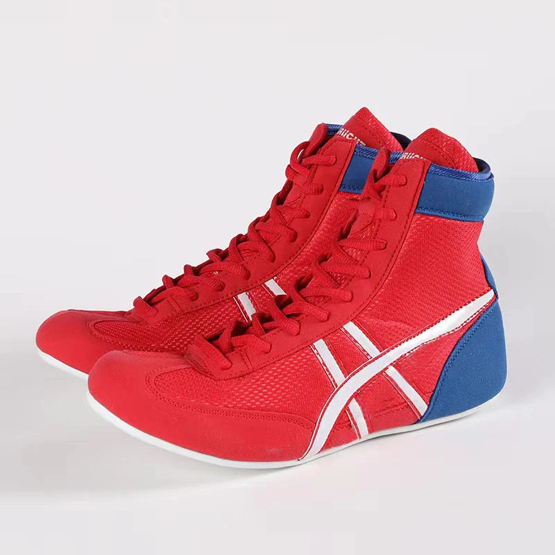 Professional Unisex Boxing Shoes Breathable Wear-Resistant Non-Slip Wrestling Shoes Fighting Sneakers Gym Training Footwear