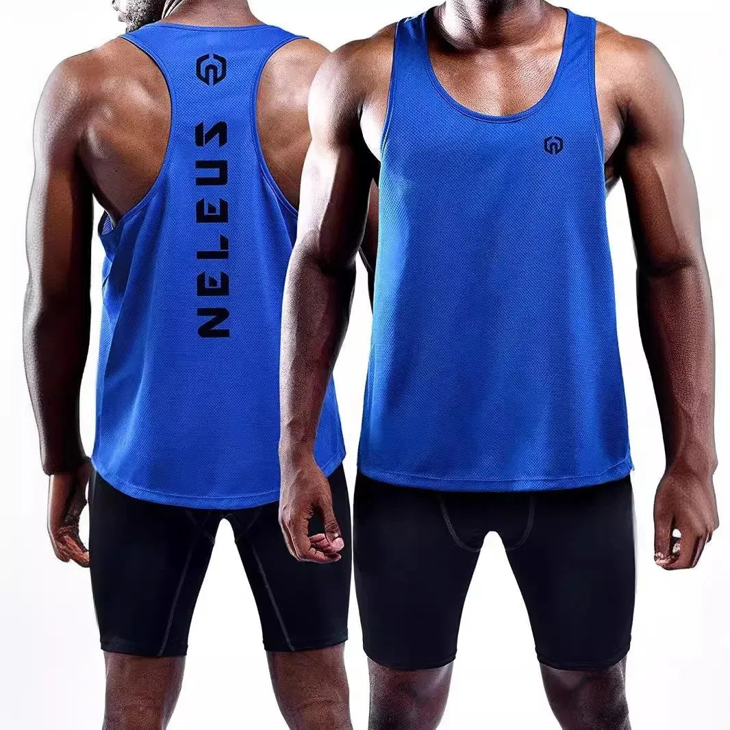 2PCS Adult Men Women Running Outdoor Shirts Tight Gym Tank Top Fitness Sleeveless T-shirts Sport Exercise Basketball Vest Clothe