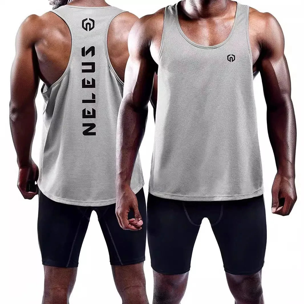 2PCS Adult Men Women Running Outdoor Shirts Tight Gym Tank Top Fitness Sleeveless T-shirts Sport Exercise Basketball Vest Clothe