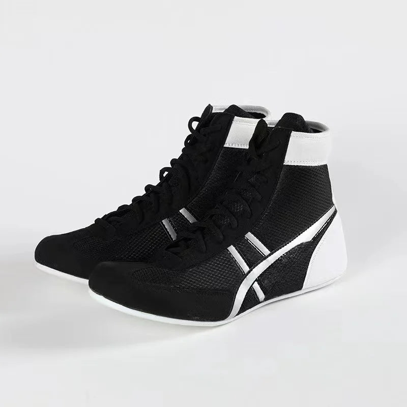 Professional Unisex Boxing Shoes Breathable Wear-Resistant Non-Slip Wrestling Shoes Fighting Sneakers Gym Training Footwear