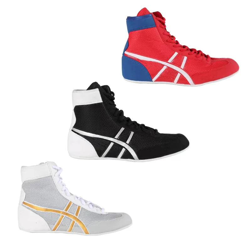 Professional Unisex Boxing Shoes Breathable Wear-Resistant Non-Slip Wrestling Shoes Fighting Sneakers Gym Training Footwear