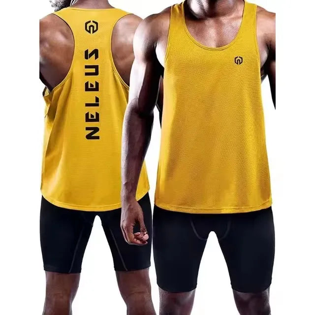 2PCS Adult Men Women Running Outdoor Shirts Tight Gym Tank Top Fitness Sleeveless T-shirts Sport Exercise Basketball Vest Clothe