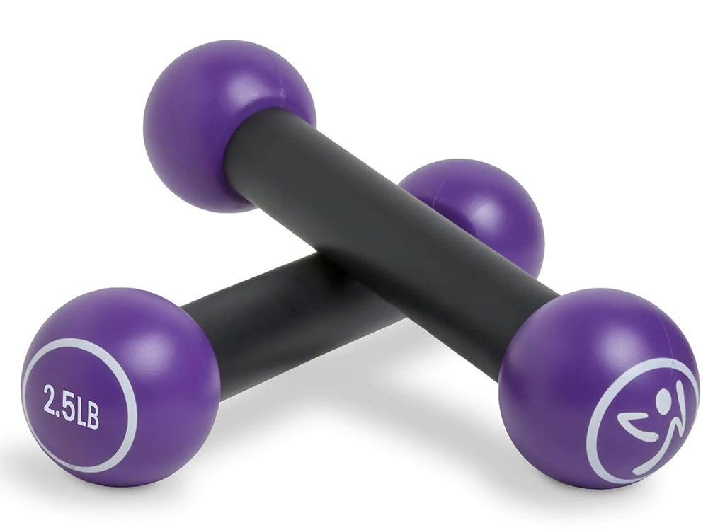 Zumba Toning 2.5lb Hand Weights Set - Purple