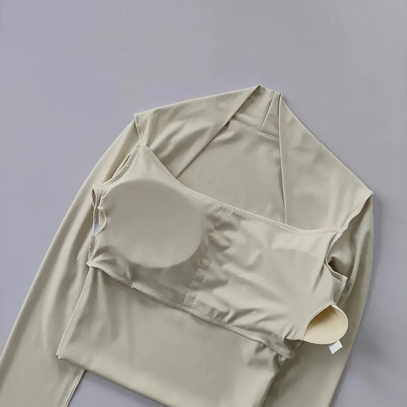 Yoga Fitness Activewear Faux Two-Piece Tops