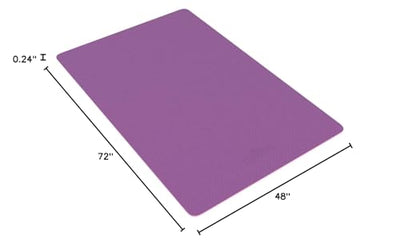 CAMBIVO Large Yoga Mat (6'x 4'), Extra Wide Workout Mat for Men and Women, Yoga Mat Thick 1/3 &1/4 Exercise Mats for Home Workout, Yoga, Pilates (Black,1/4 inch)