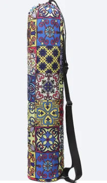 Printed Canvas Yoga Backpack