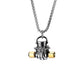 Titanium Steel Dumbbell Fist Necklace for Men