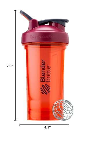 BlenderBottle Shaker Bottle Pro Series Perfect for Protein Shakes and Pre Workout, 28-Ounce, Black