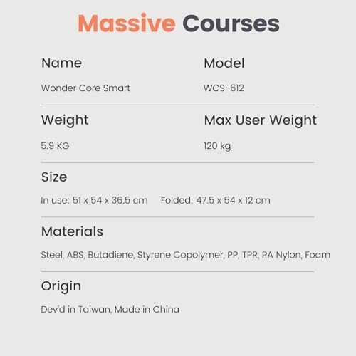 WONDER CORE Smart, Ab Machine, Ab Workout Equipment, Sit Up Machine & Exercise Equipment, Ab Crunch Machine for Stomach Workout, Ab Core Trainer Abdominal Machine for Home Gym