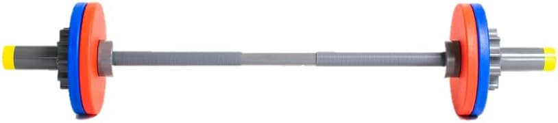 WOD Toys® Barbell Mini - Adjustable Kids Barbell Toy Weight Set for Kid Fitness, Weightlifting and Power lifting - Safe, Durable Kid's Gym Workout and Exercise Equipment for Toddlers and Children