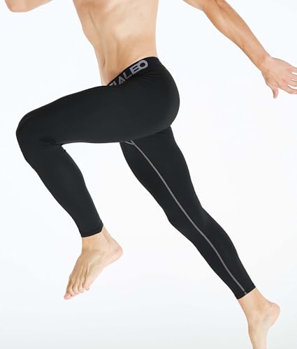 TELALEO 5 Pack Men's Compression Pants for Workout, Running,Basketball,Football-Sports Baselayer Leggings