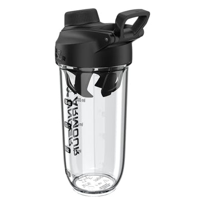 Under Armour UA 24oz Clarity Shaker Bottle Clear/Black OSFA