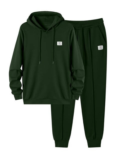 JMIERR Men's 2 Piece Outfits Hoodie Sweatshirt Tracksuit & Joggers Sweatpants Sweatsuit Set