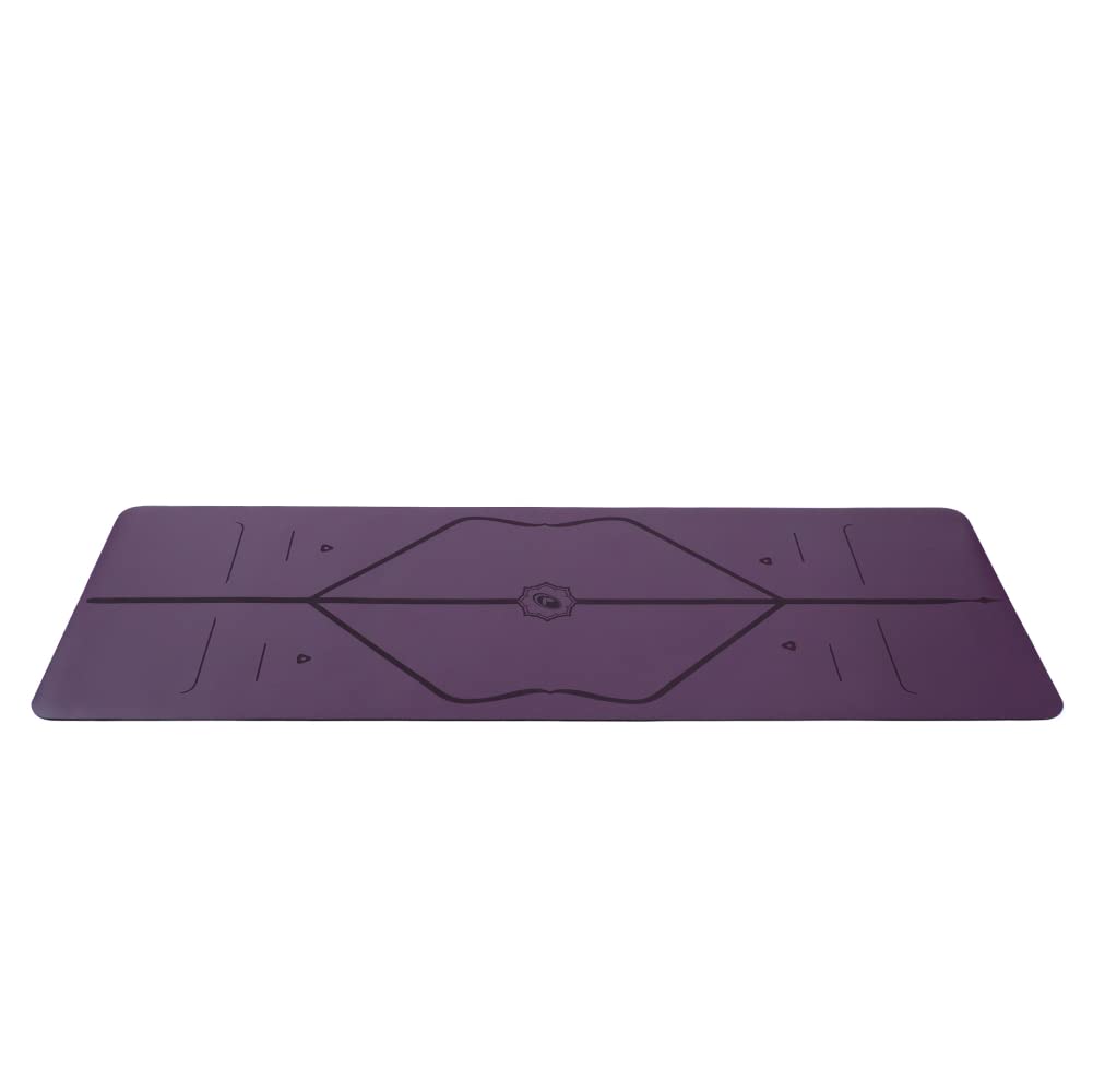 Liforme Original Yoga Mat – Free Yoga Bag Included - Patented Alignment System, Warrior-like Grip, Non-slip, Eco-friendly, sweat-resistant, long, wide, 4.2mm thick mat for comfort