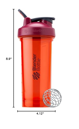 BlenderBottle Shaker Bottle Pro Series Perfect for Protein Shakes and Pre Workout, 28-Ounce, Black