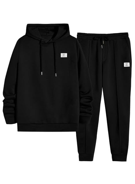 JMIERR Men's 2 Piece Outfits Hoodie Sweatshirt Tracksuit & Joggers Sweatpants Sweatsuit Set
