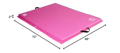 We Sell Mats - 4 ft x 6 ft x 2 - Personal Fitness & Exercise Mat for Home Workout - Lightweight and Folds for Carrying – All Purpose Gym Mat – Thick Mat for Yoga, Pilates, Stretches, Floor Exercises