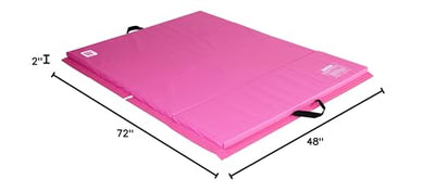 We Sell Mats - 4 ft x 6 ft x 2 - Personal Fitness & Exercise Mat for Home Workout - Lightweight and Folds for Carrying – All Purpose Gym Mat – Thick Mat for Yoga, Pilates, Stretches, Floor Exercises