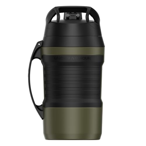 Under Armour Half Gallon Water Bottle Insulated, 64oz Insulated Water Bottle with Handle, Sports Water Jug, Fence Hook, Leak Resistant, for Baseball, Football & More