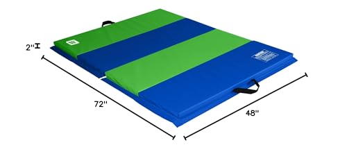 We Sell Mats - 4 ft x 6 ft x 2 - Personal Fitness & Exercise Mat for Home Workout - Lightweight and Folds for Carrying – All Purpose Gym Mat – Thick Mat for Yoga, Pilates, Stretches, Floor Exercises