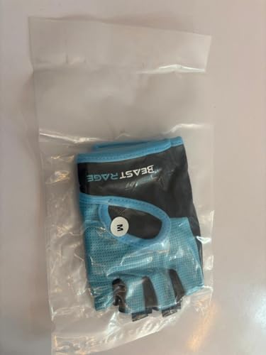 BEAST RAGE Workout Gloves for Men & Women - Fingerless Gym Gloves with Palm Protection, Breathable & Lightweight for Weightlifting, Cycling & Pull Up