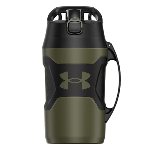 Under Armour Half Gallon Water Bottle Insulated, 64oz Insulated Water Bottle with Handle, Sports Water Jug, Fence Hook, Leak Resistant, for Baseball, Football & More