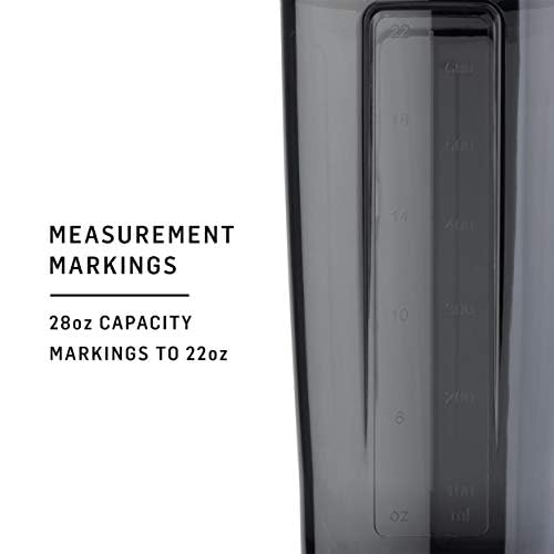 BlenderBottle Shaker Bottle Pro Series Perfect for Protein Shakes and Pre Workout, 28-Ounce, Black