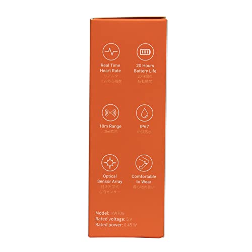 COOSPO Armband Heart Rate Monitor, Bluetooth ANT+ HR Optical Sensor for Sport, Rechargeable Dual Band IP67 HRM, Compatible with Peloton,Wahoo,Polar,Strava,DDP Yoga