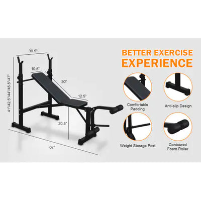 Home Gym Olympic Bench Combo