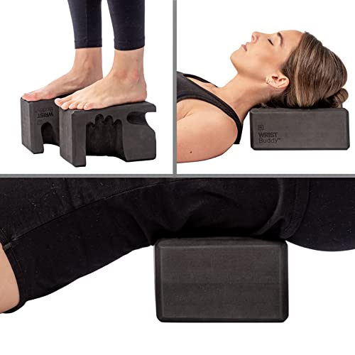 WRIST Buddy® Yoga Blocks 2 Pack | Ergonomic Hand-Shape Reduces and Prevents Wrist Pain | Enhances Comfort, Stability, and Grip Strength | EVA Yoga Accessories Set | Best Gifts