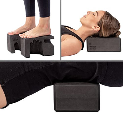 WRIST Buddy® Yoga Blocks 2 Pack | Ergonomic Hand-Shape Reduces and Prevents Wrist Pain | Enhances Comfort, Stability, and Grip Strength | EVA Yoga Accessories Set | Best Gifts
