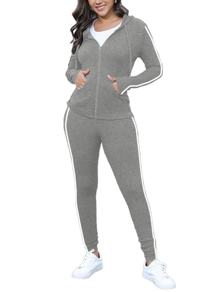 Nimsruc Two Piece Outfits for Women Casual Bodycon Sweatsuits