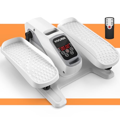 VIVURN-018 Under Desk Elliptical 12 Speed 5 Modes Mini Motorized Leg Exerciser While Sitting for Seniors As Seen on TV with Non-Slip Mat Quiet & Portable Electric Pedal Exerciser for Home and Office