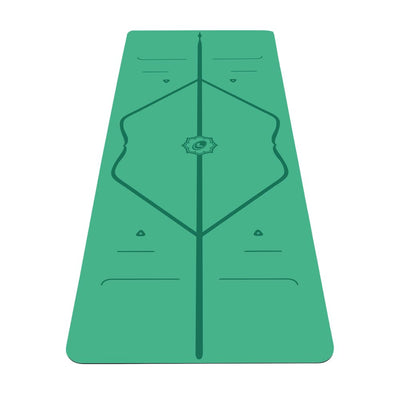 Liforme Original Yoga Mat – Free Yoga Bag Included - Patented Alignment System, Warrior-like Grip, Non-slip, Eco-friendly, sweat-resistant, long, wide, 4.2mm thick mat for comfort