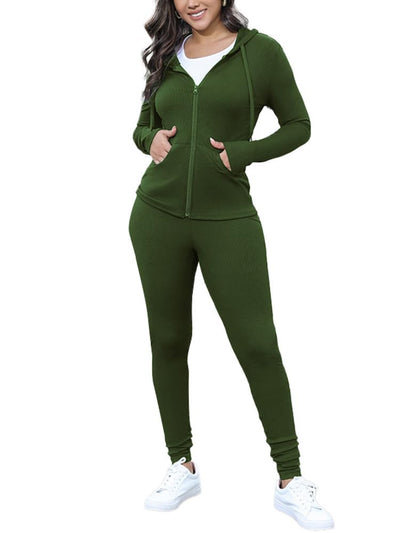 Nimsruc Two Piece Outfits for Women Casual Bodycon Sweatsuits