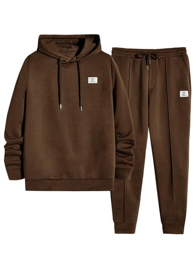 JMIERR Men's 2 Piece Outfits Hoodie Sweatshirt Tracksuit & Joggers Sweatpants Sweatsuit Set