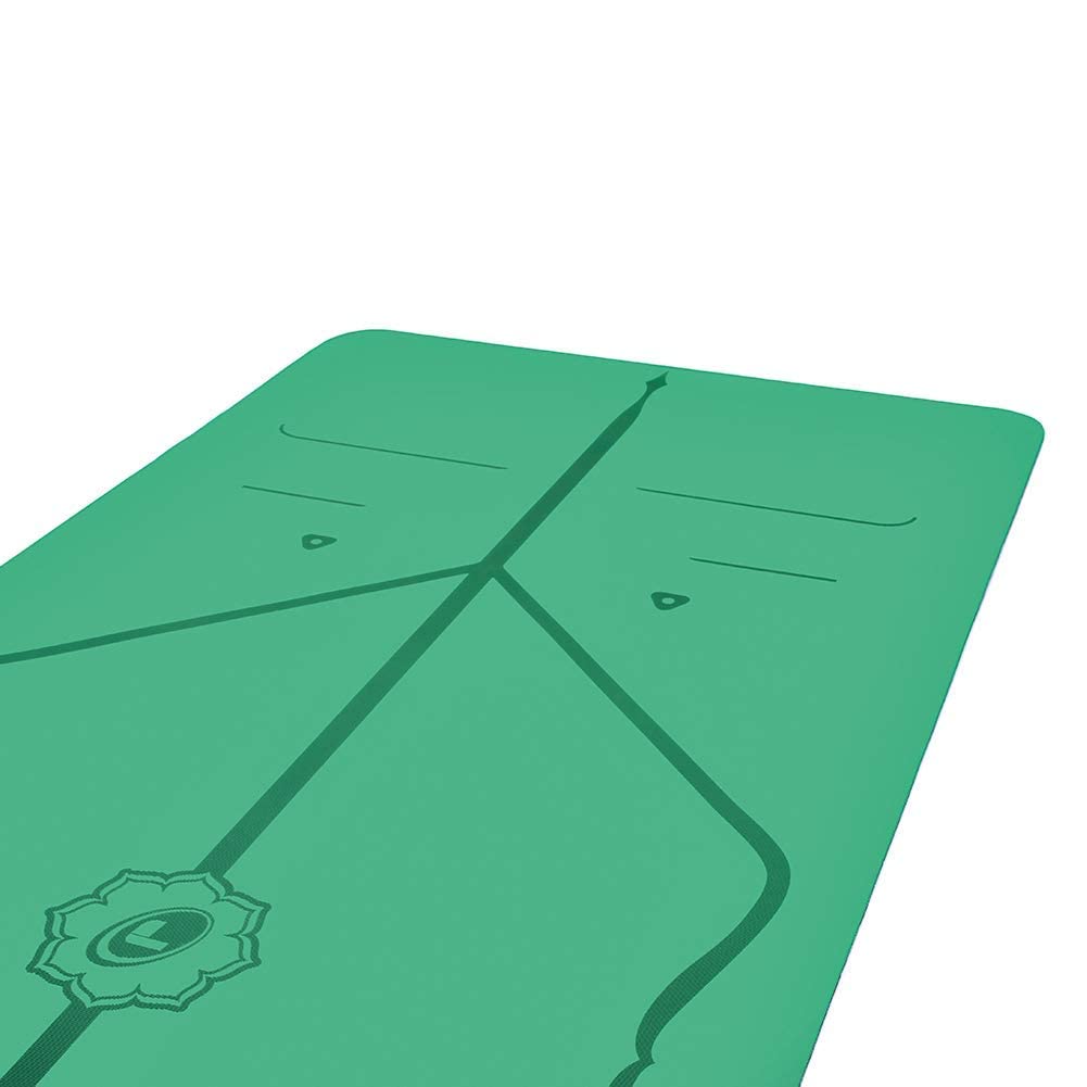 Liforme Original Yoga Mat – Free Yoga Bag Included - Patented Alignment System, Warrior-like Grip, Non-slip, Eco-friendly, sweat-resistant, long, wide, 4.2mm thick mat for comfort