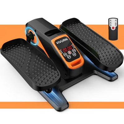VIVURN-018 Under Desk Elliptical 12 Speed 5 Modes Mini Motorized Leg Exerciser While Sitting for Seniors As Seen on TV with Non-Slip Mat Quiet & Portable Electric Pedal Exerciser for Home and Office