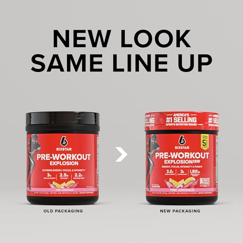 Six Star Pre-Workout Powder for Men & Women, Fruit Punch (30 Servings) - Preworkout Explosion 2.0 Energy Powder Drink Mix with Beta-Alanine & Caffeine - Sports Nutrition Supplement Products