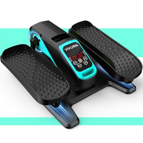 VIVURN-018 Under Desk Elliptical 12 Speed 5 Modes Mini Motorized Leg Exerciser While Sitting for Seniors As Seen on TV with Non-Slip Mat Quiet & Portable Electric Pedal Exerciser for Home and Office