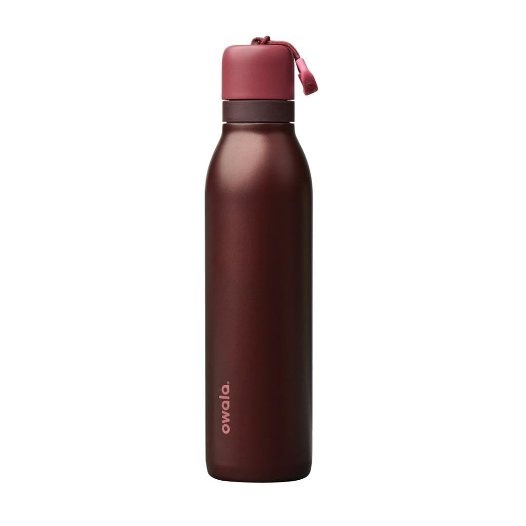 Owala FreeSip Twist Insulated Stainless Steel Water Bottle with Straw for Sports and Travel, BPA-Free, 24-oz, Purple/Purple (California Grapevine)