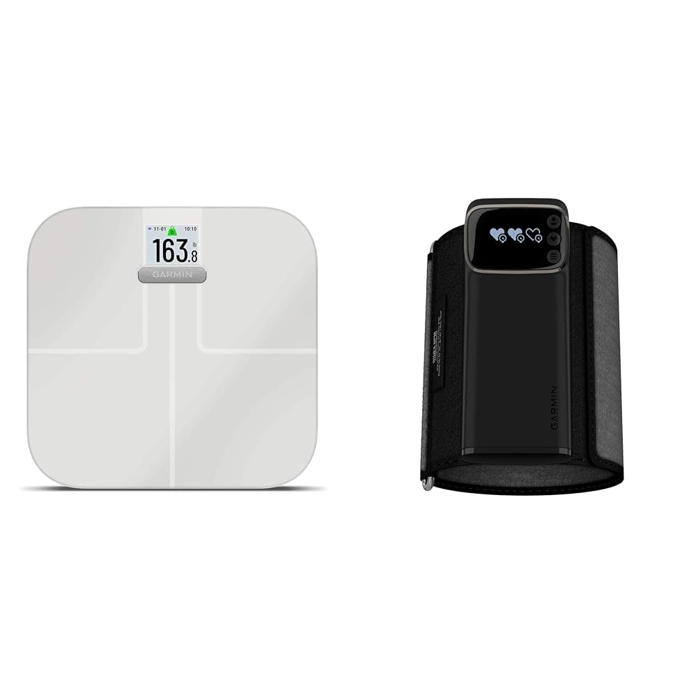 Garmin Index S2, Smart Scale with Wireless Connectivity, Measure Body Fat, Muscle, Bone Mass, Body Water% and More, Black (010-02294-02)