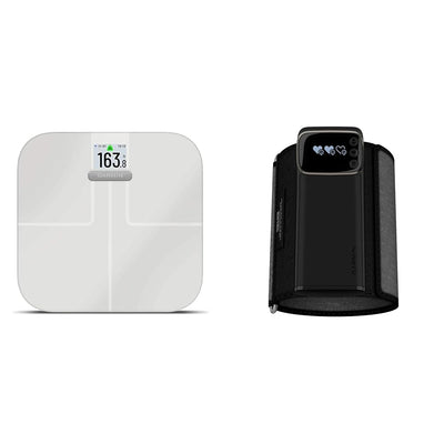 Garmin Index S2, Smart Scale with Wireless Connectivity, Measure Body Fat, Muscle, Bone Mass, Body Water% and More, Black (010-02294-02)