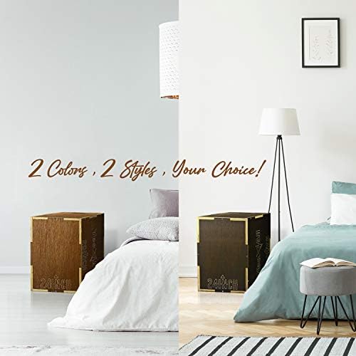 Yes4All Plyo Box, 3-in-1 Wooden Box Jumps for Home Gym, 450 lbs Boxes Step Up with Smooth Edges & Wide Built-in Handles for Jumping, Strength Training, Lunges, Squats, Dips