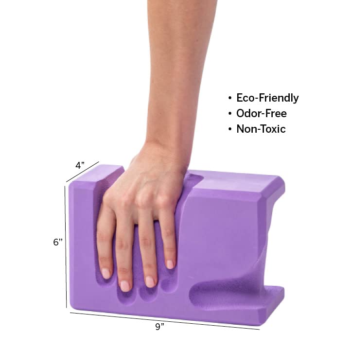 WRIST Buddy® Yoga Blocks 2 Pack | Ergonomic Hand-Shape Reduces and Prevents Wrist Pain | Enhances Comfort, Stability, and Grip Strength | EVA Yoga Accessories Set | Best Gifts