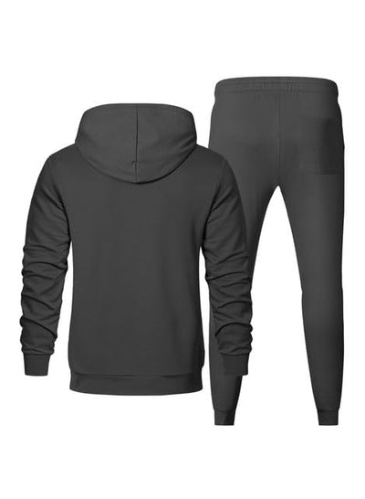 JMIERR Men's 2 Piece Outfits Hoodie Sweatshirt Tracksuit & Joggers Sweatpants Sweatsuit Set
