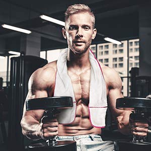 Sports Towel - 2 Zipper Pockets Hold Belongings Safe While You Exercise, at The Gym. Play Pickleball, Tennis, Golf.100% Cotton Ring Spun Loops Super Soft and Absorbent (Mint)