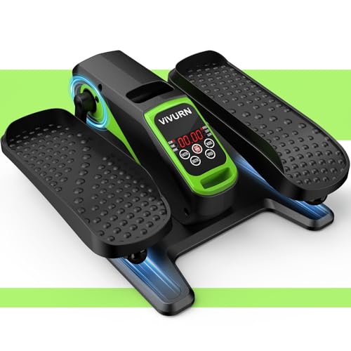 VIVURN-018 Under Desk Elliptical 12 Speed 5 Modes Mini Motorized Leg Exerciser While Sitting for Seniors As Seen on TV with Non-Slip Mat Quiet & Portable Electric Pedal Exerciser for Home and Office