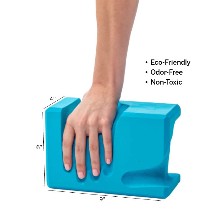 WRIST Buddy® Yoga Blocks 2 Pack | Ergonomic Hand-Shape Reduces and Prevents Wrist Pain | Enhances Comfort, Stability, and Grip Strength | EVA Yoga Accessories Set | Best Gifts