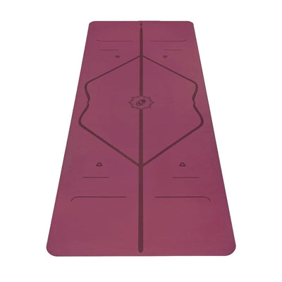 Liforme Original Yoga Mat – Free Yoga Bag Included - Patented Alignment System, Warrior-like Grip, Non-slip, Eco-friendly, sweat-resistant, long, wide, 4.2mm thick mat for comfort
